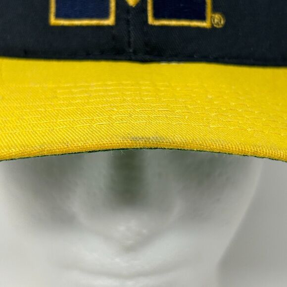 Vintage Michigan Wolverines Baseball Cap Hat 90s The Game University NCAA Blue - Picture 6 of 13
